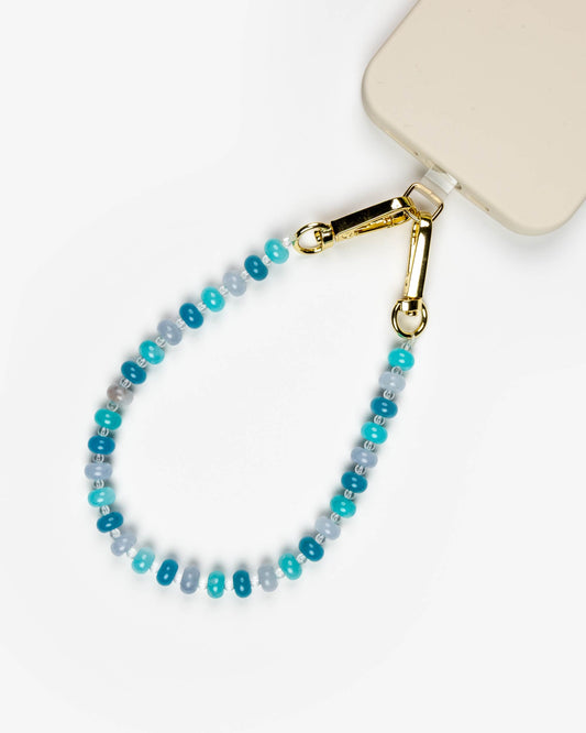 Blue Beads Phone Charm