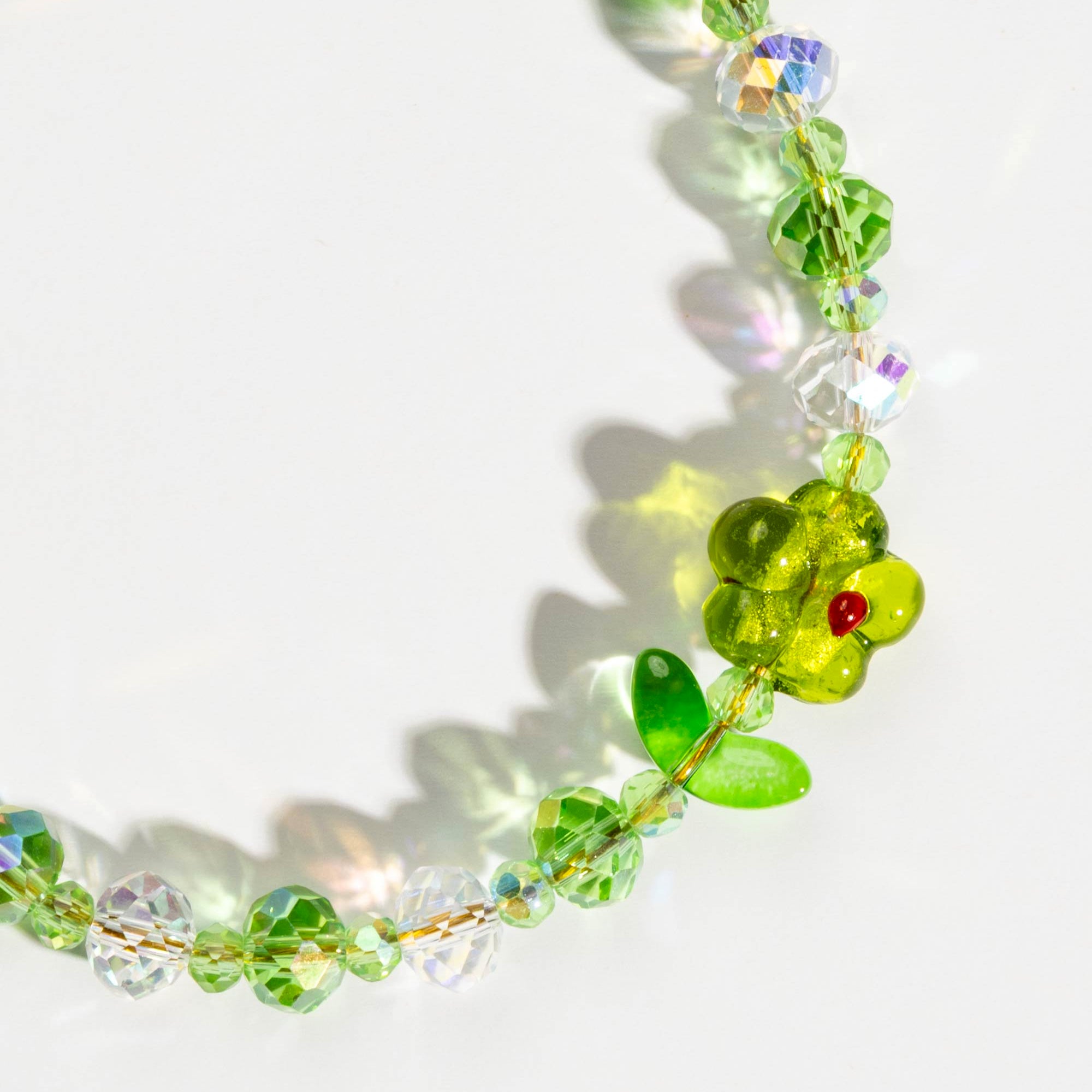 Green Bloom Phone Charm