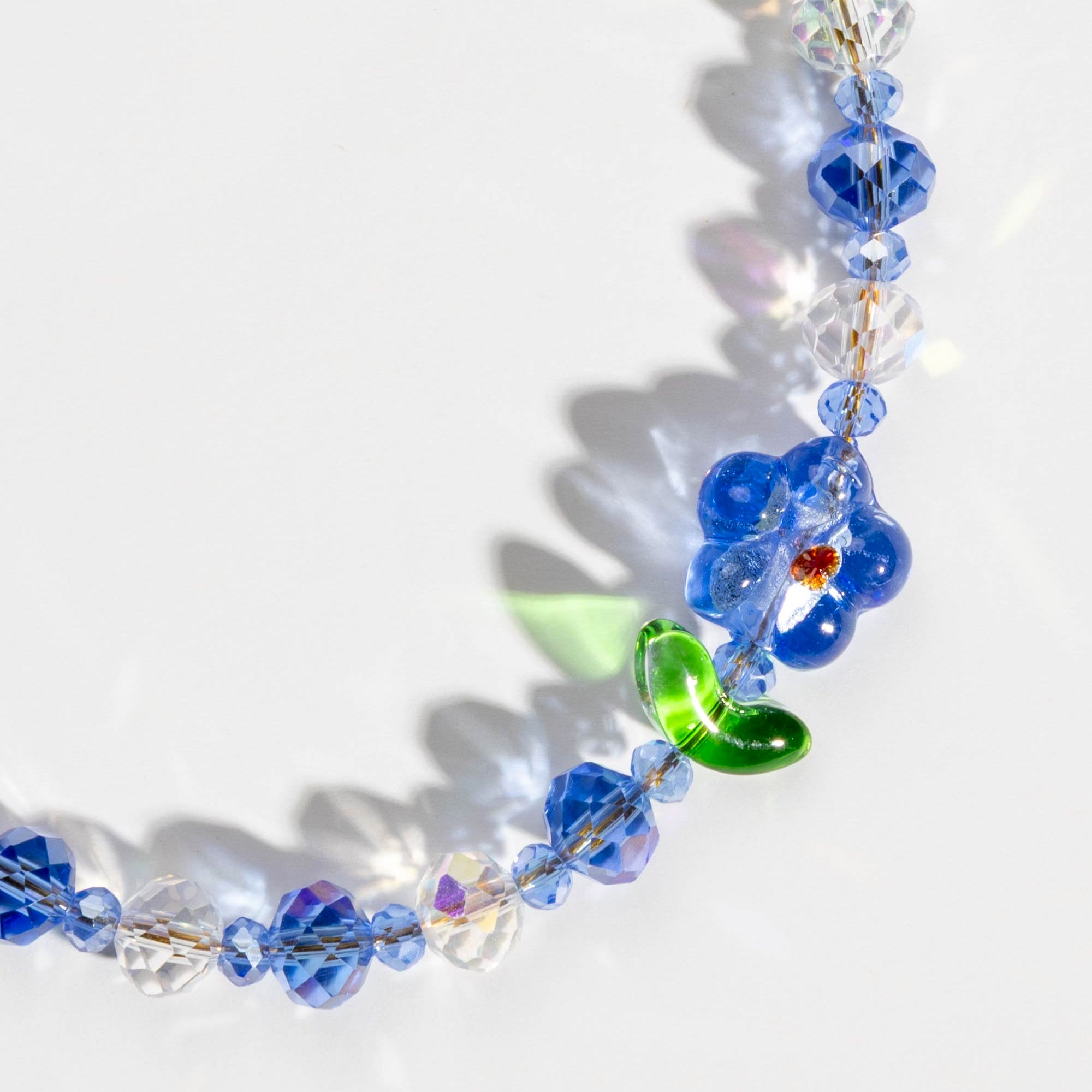 Blue Bloom Phone Charm
