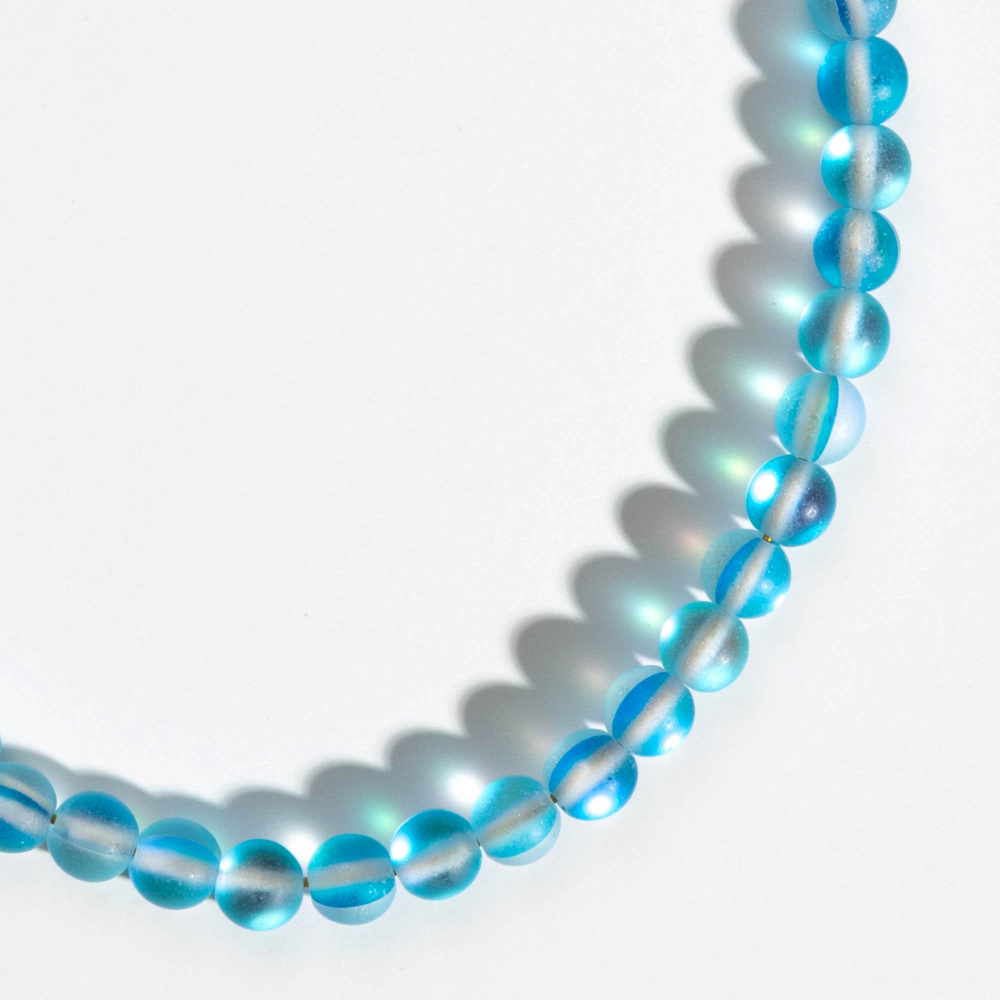 Aqua Moonstone Glow Phone Charm