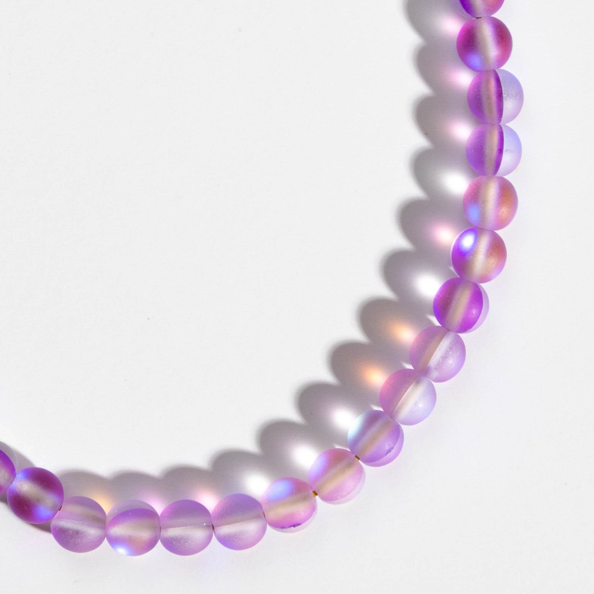 Lilac Moonstone Glow Phone Charm