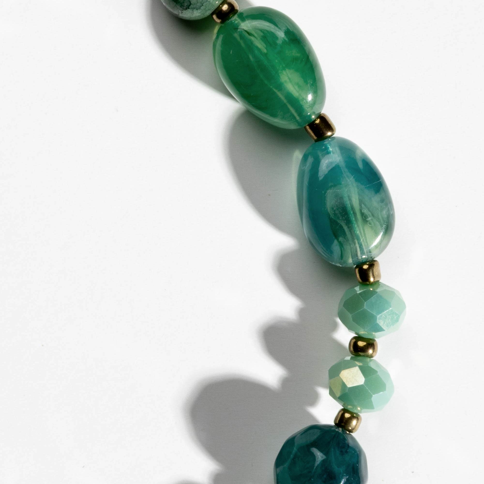 Teal Mosaic Glow Phone Charm