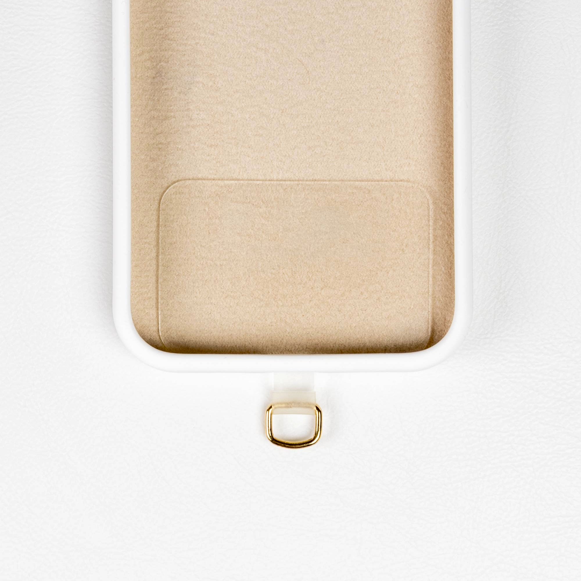 Clear Phone Tether Tab Gold