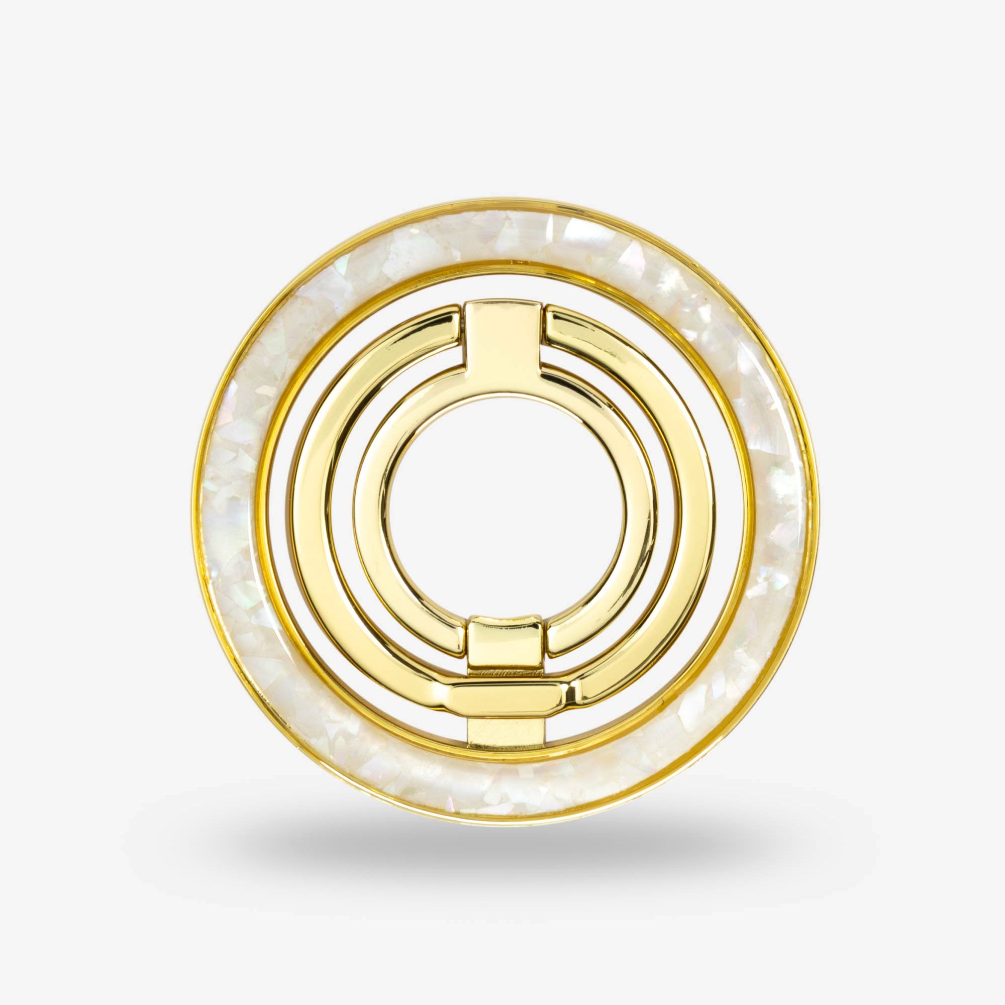 Snow Pearl Ring Stand — Gold-Tone