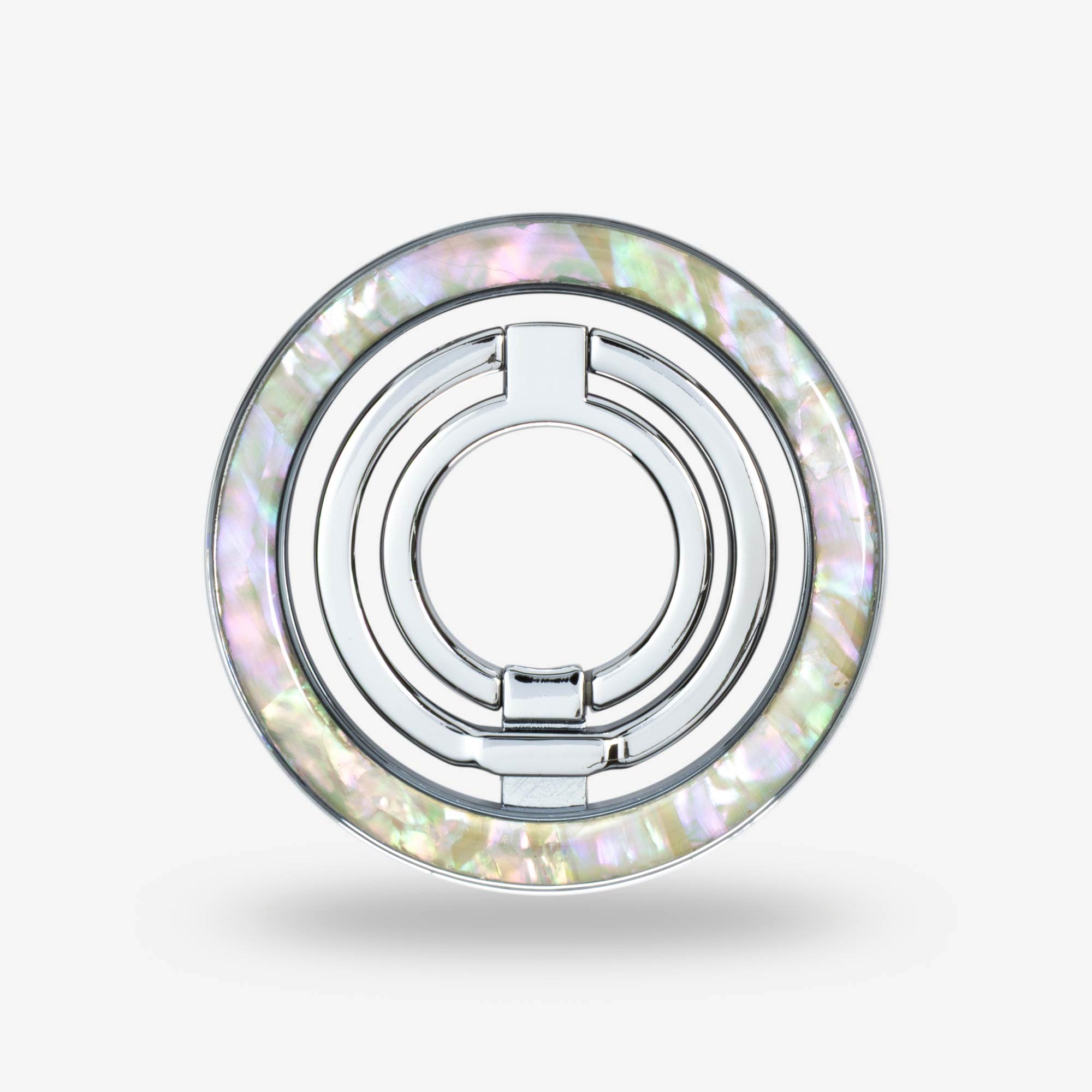 Opal Pearl Ring Stand — Silver-Tone