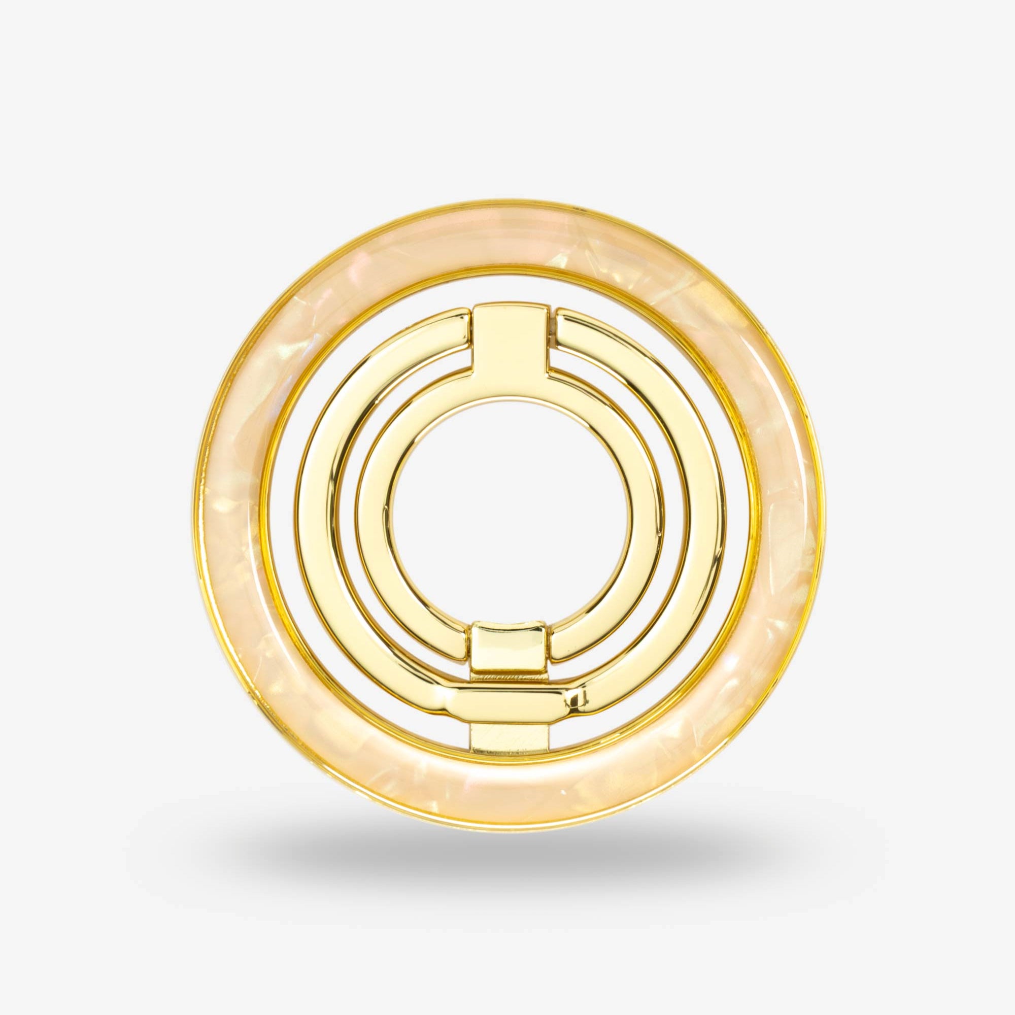 Apricot Shell Ring Stand — Gold-Tone