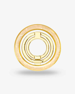 Apricot Shell Ring Stand — Gold-Tone