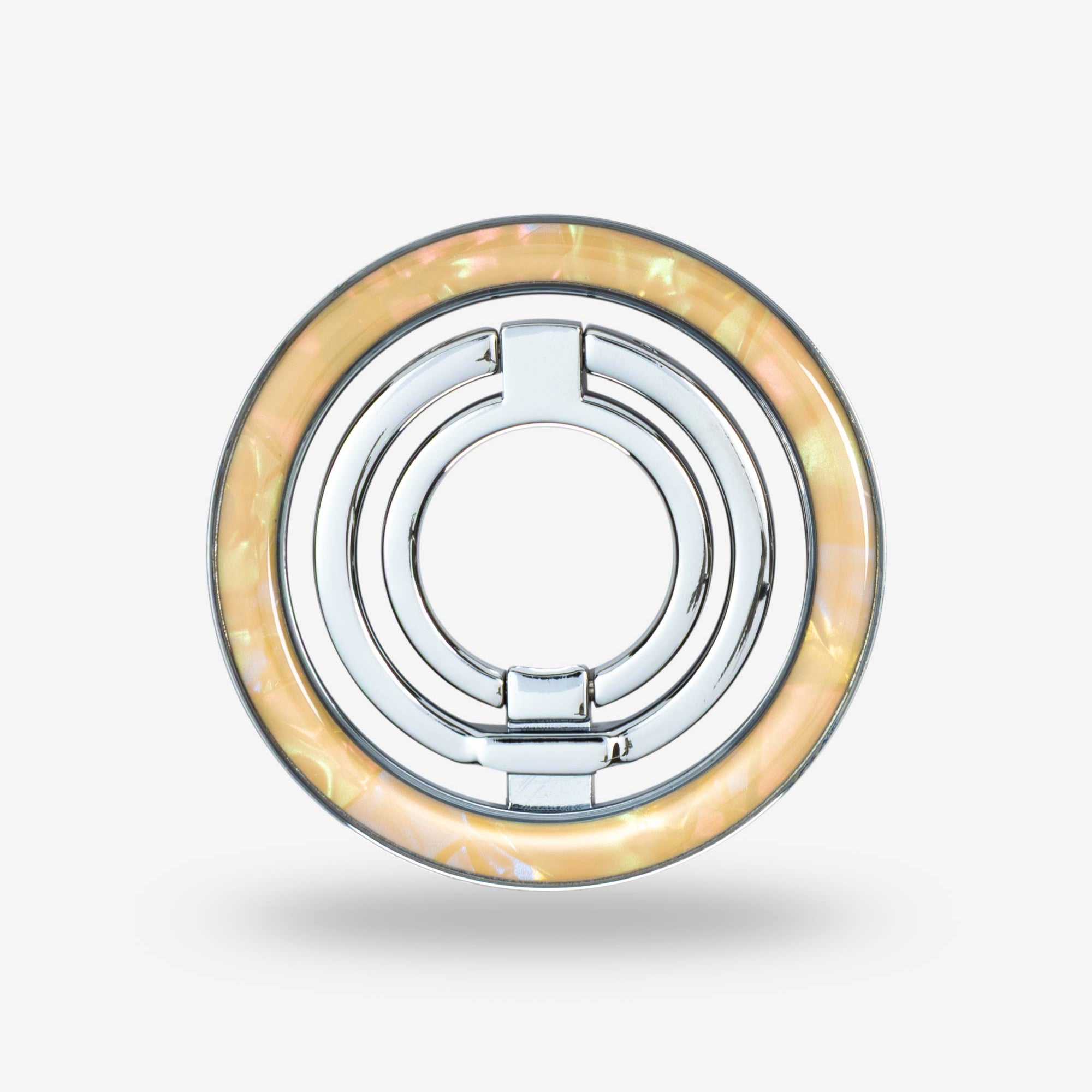 Apricot Shell Ring Stand — Silver-Tone