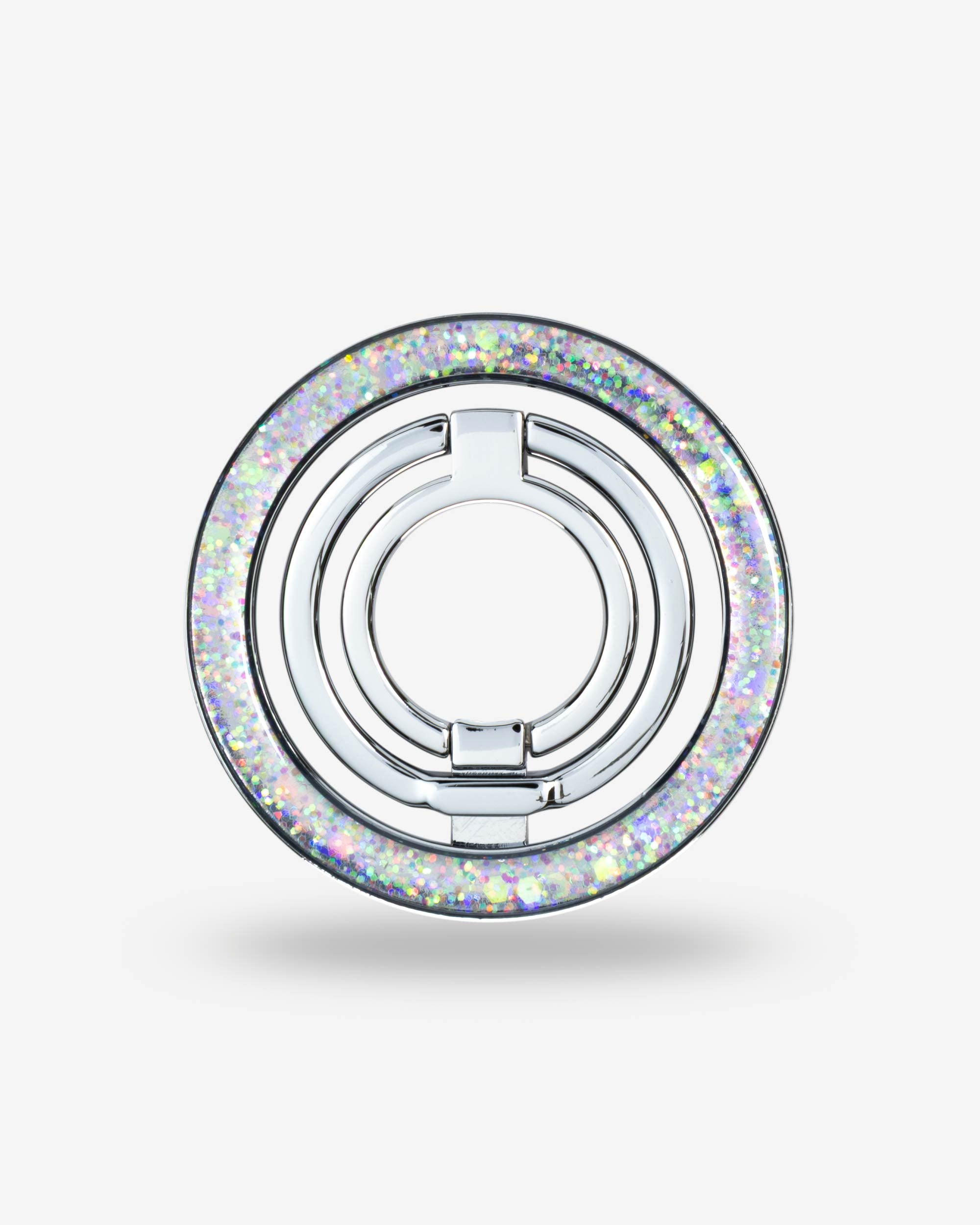 Opal Sparkle Ring Stand — Silver-Tone