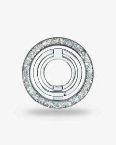 Silver Sparkle Ring Stand — Silver-Tone