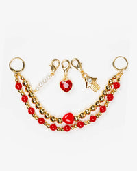 Heartbeat in Red — 3-Piece Charm Trio Gift Set